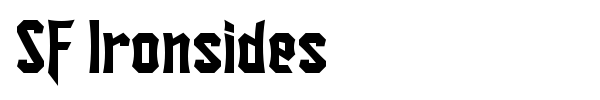 SF Ironsides font preview